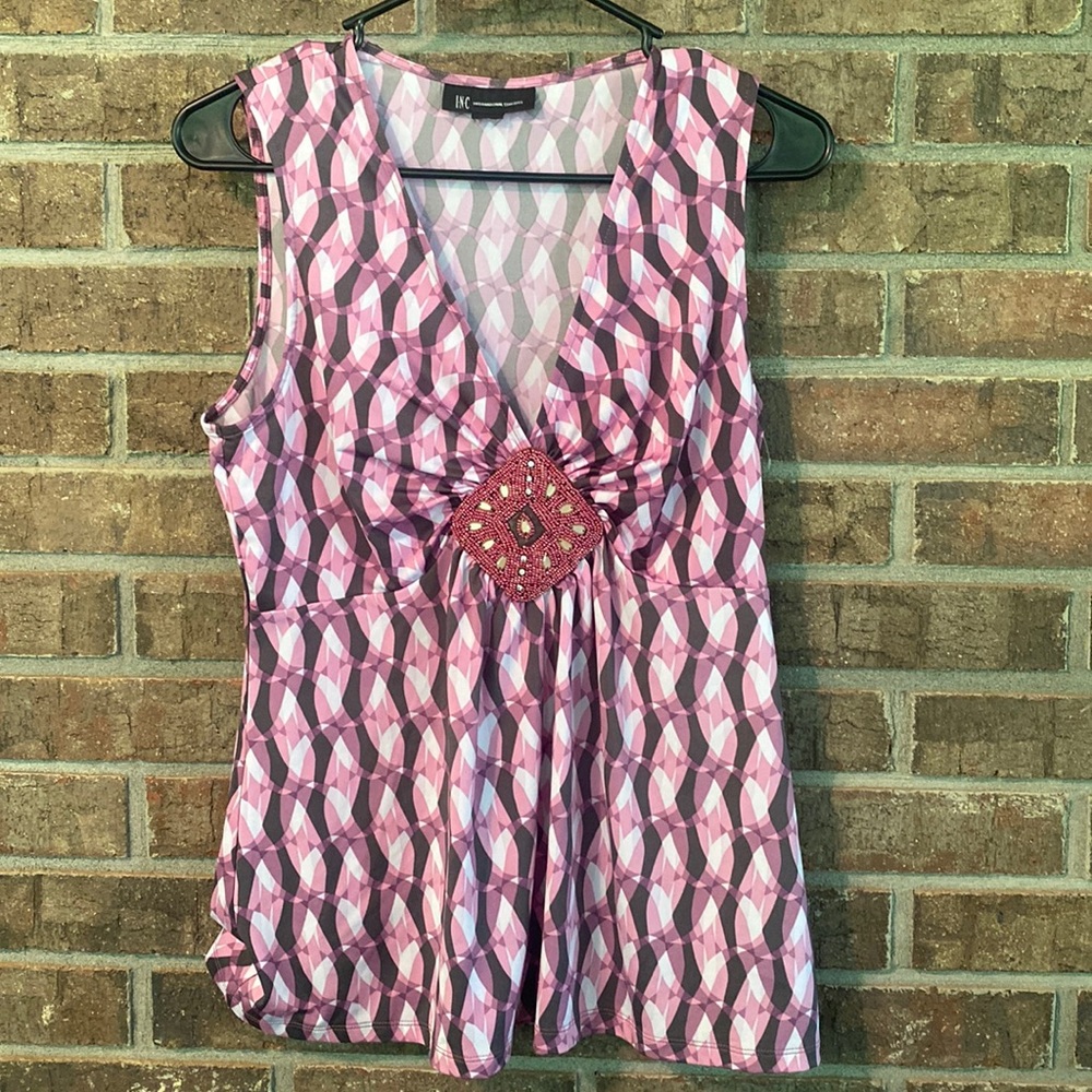 Super cool tank by INC in colors of purple snd pink
